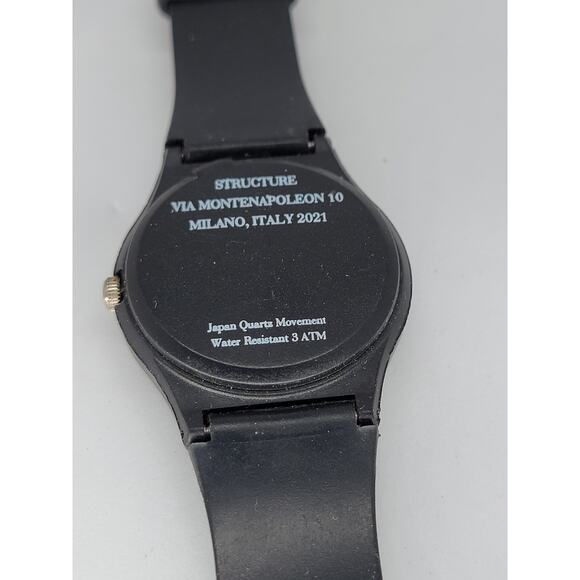 Structure Black Quartz Watch with American Flag Design - Picture 8 of 8